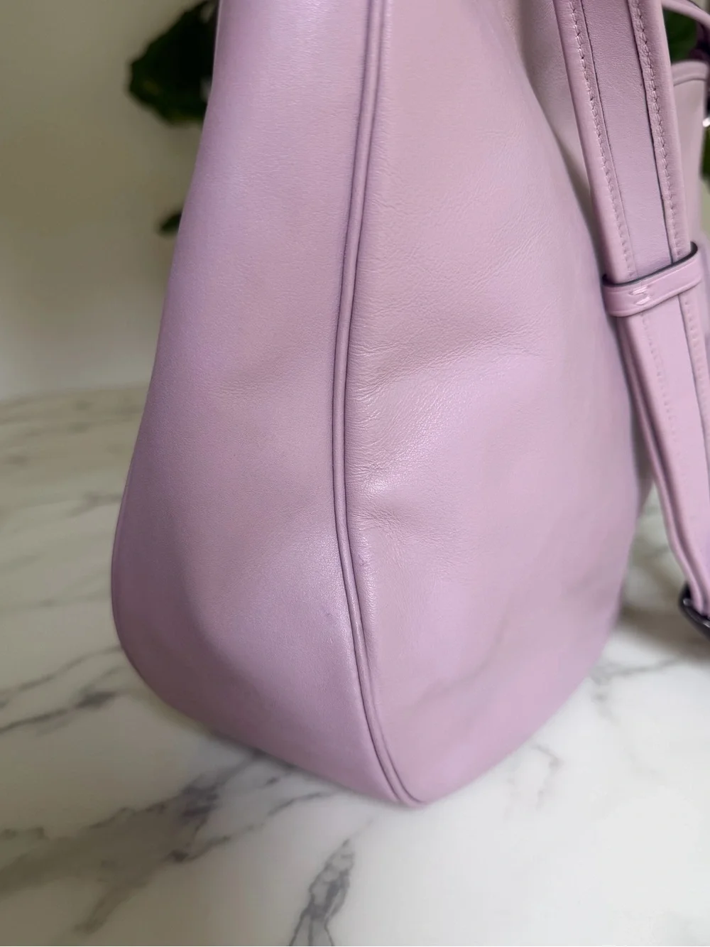 Coach Soft Tabby Hobo Bag Shoulder Crossbody Ice Purple Leather C6340